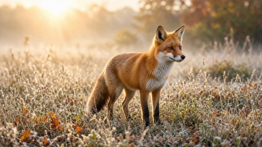 Red Fox at Sunrise