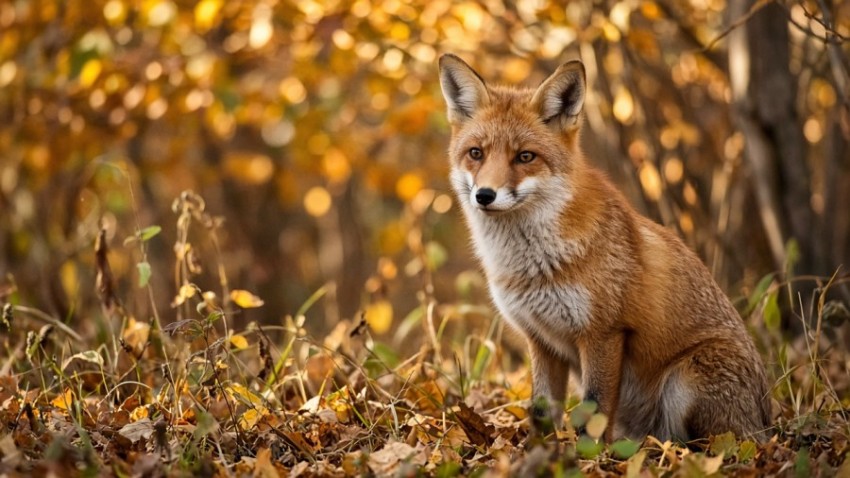 Red Fox in Autumn Light