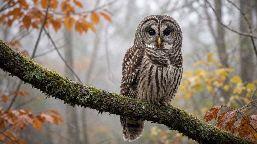 Barred Owl in the Smoky Mountain Mist